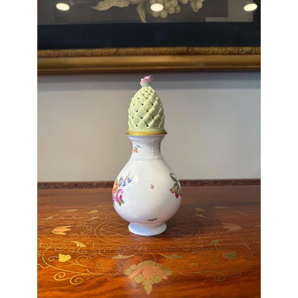 Vintage Bernardaud‎ Limoges Sugar Shaker - Floral Porcelain